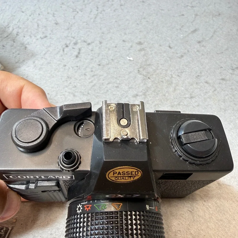 Cortland CX-7 35mm Film Camera Unisex OS Black Good Vintage Point and Shoot